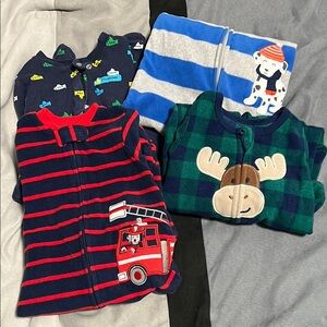 Blue and Red Footies One Piece